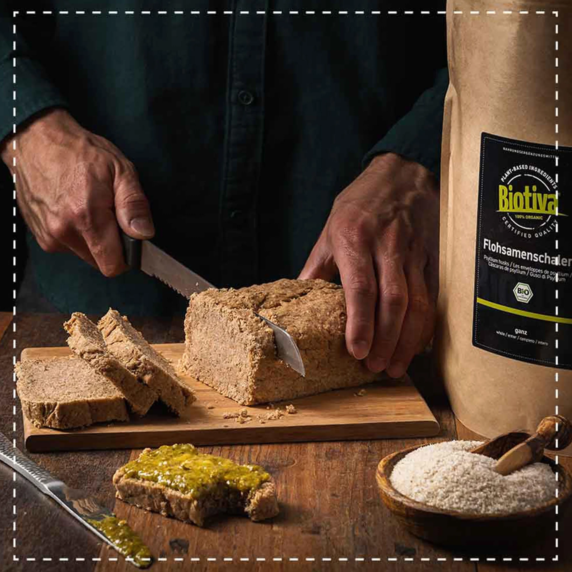 Babki płesznika łuski organiczne Psyllium 99% 500 g bogata w błonnik zamykana torba