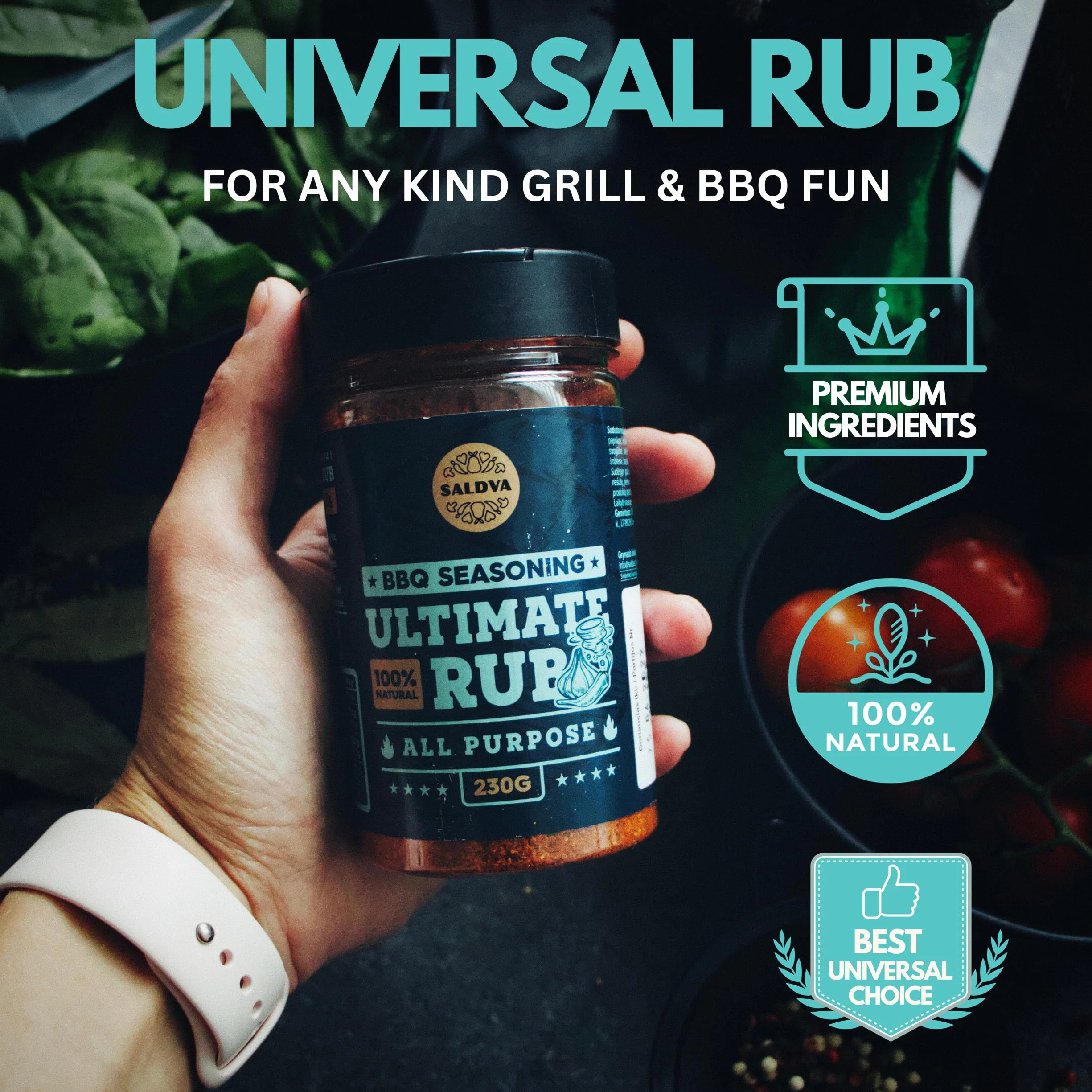 Zestaw przypraw do grilla Święta Krowa żeberko Adama skrzydła anioła świnka Ultimate Rub & Veggie War 6 sztuk naturalny