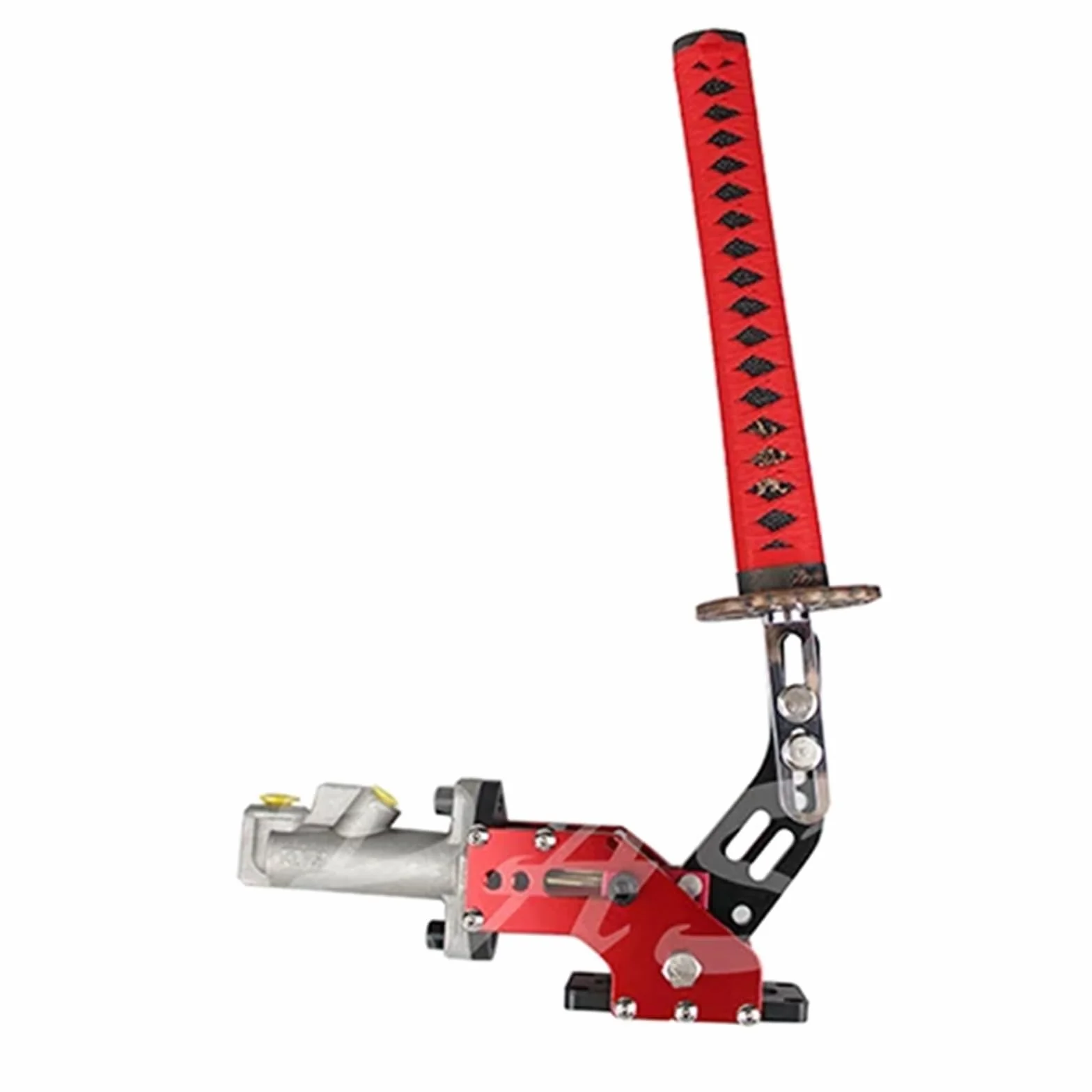 Uniwersalny samochód stylowy wyścigowy hydrauliczny hamulec ręczny Samurai Sword hamulec ręczny Drift hydrauliczny hamulec ręczny RS-HB915(Red)