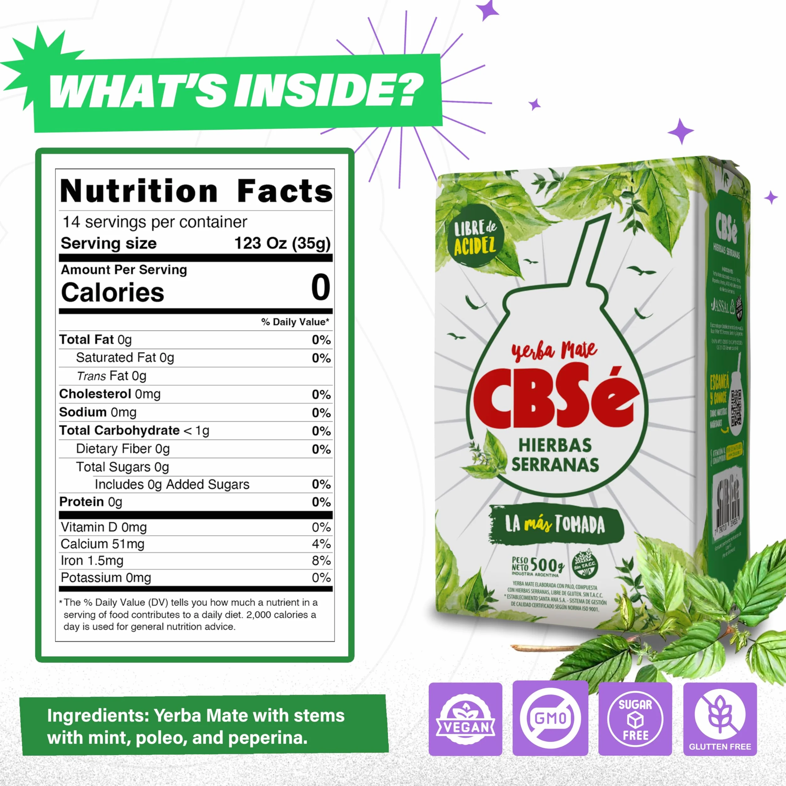 Herbata mate CBSé - Hierbas Serranas 500 g