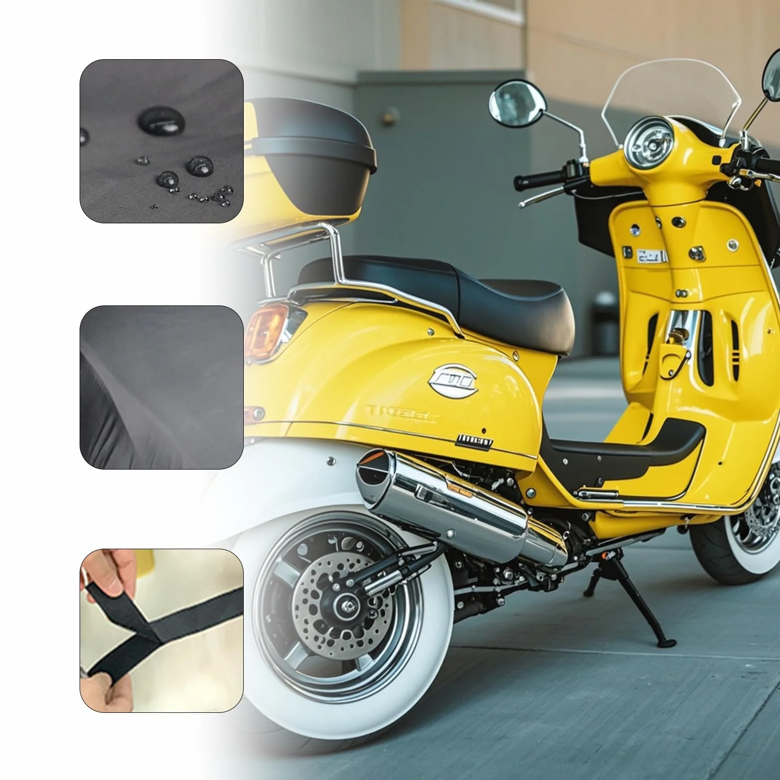 Pokrowce na siedzenia motocyklowe, wodoodporne, ochrona przed słońcem, izolacja cieplna, pyłoszczelna, elastyczna tkanina Oxford, pokrowce na siedzenia do motocykli, skuterów