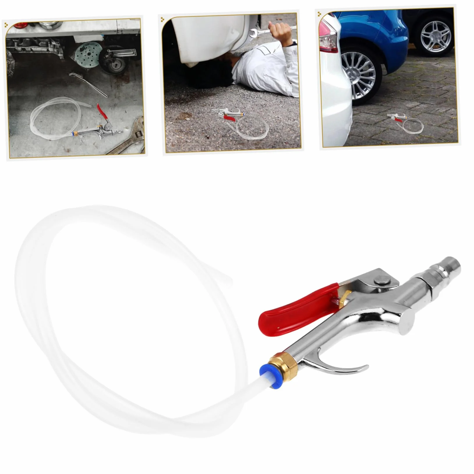 Air Blow Gun z Wężem Do Czyszczenia Silnika Powietrznym Nadmuchem Wysokociśnieniowy Pneumatyczny Odpylacz Do Usuwania Osadów Węglowych i Suszenia Cylindrów Samochodowych Narzędzie