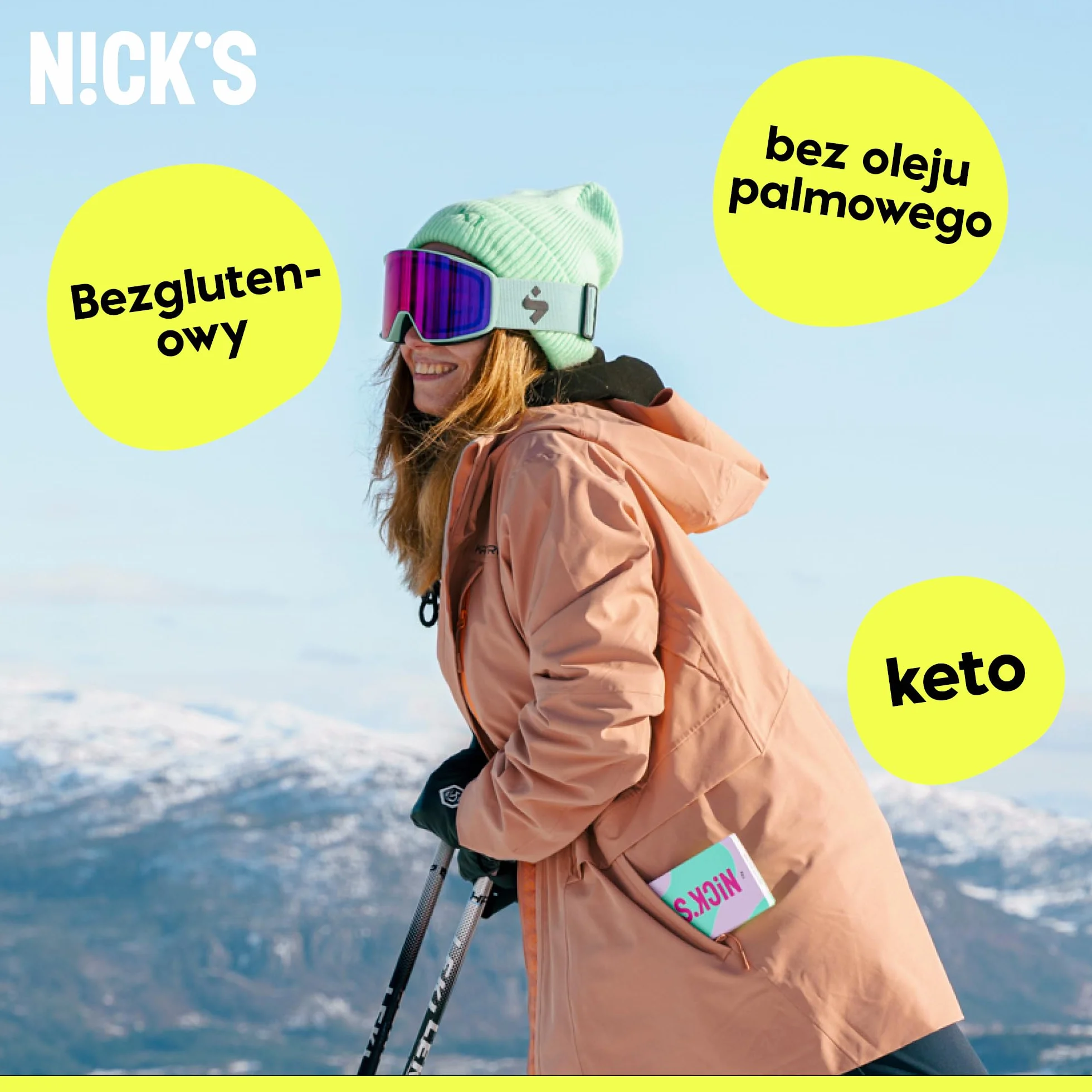 NICKS Mieszanka bloków czekolady, bloki czekolady keto bez dodatku cukru, bezglutenowe, Niskowęglowodanowe, bez oleju palmowego (3x75g)