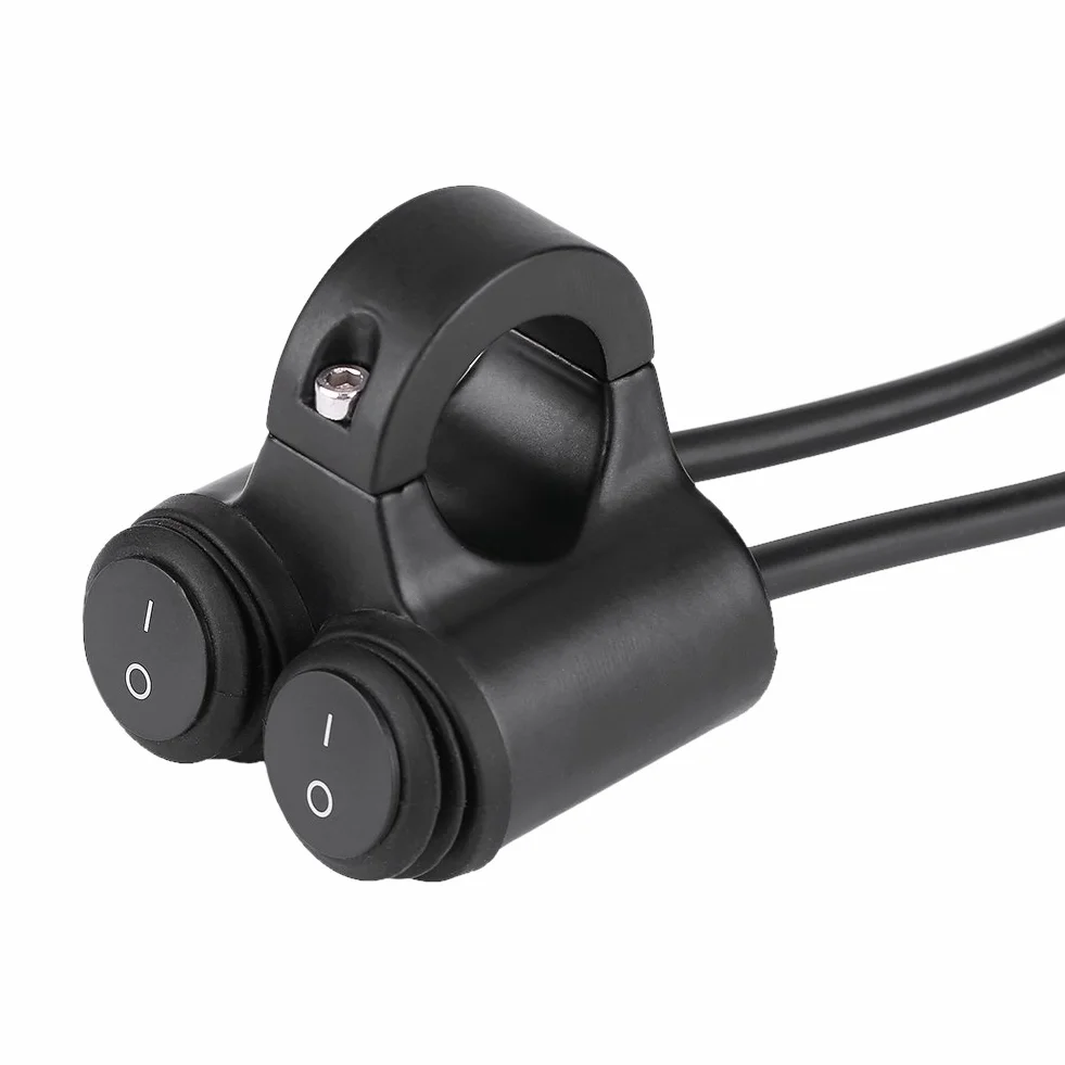 Elerose do świateł LED, przełącznik 22 mm, kierownica motocyklowa, przełącznik ze stopu aluminium, dwa w jednym, duży hamulec, reflektor przeciwmgielny, klakson, podwójna obsługa, przycisk (B)