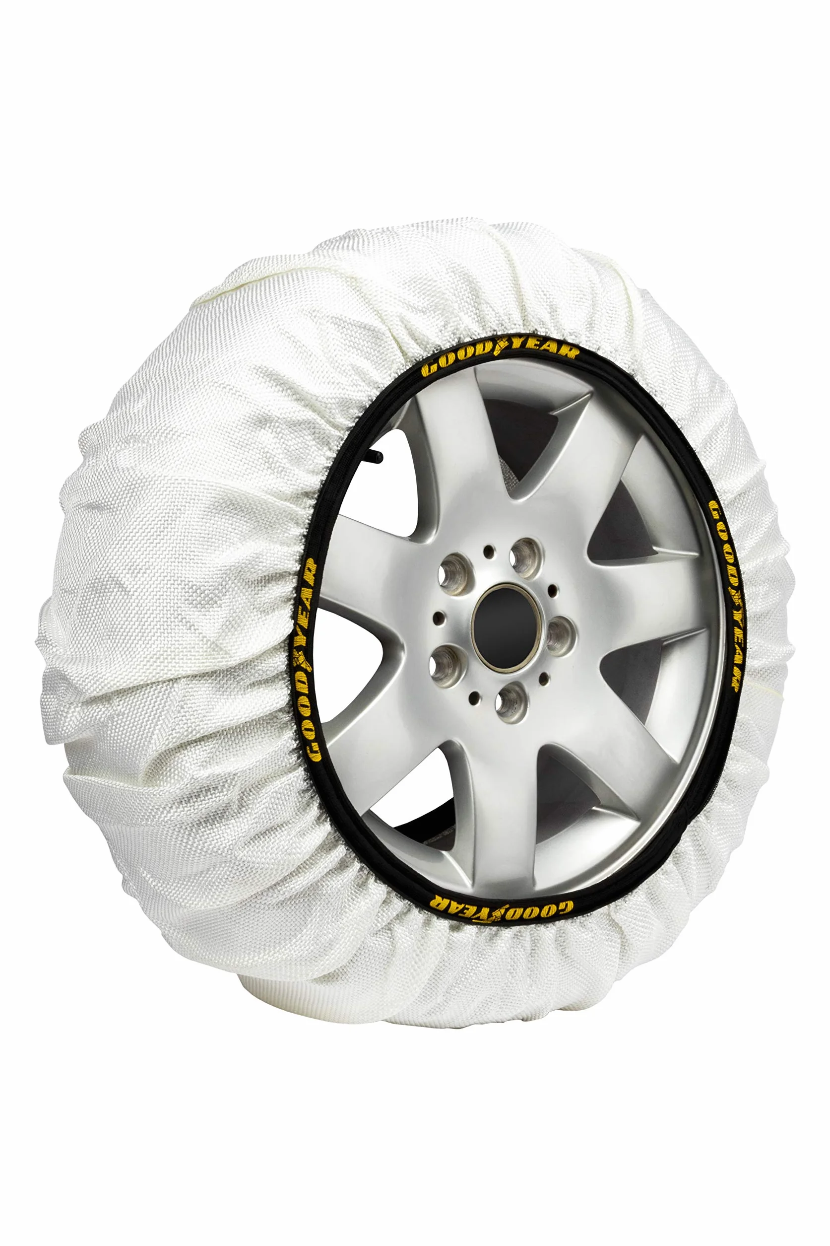 Goodyear Zestaw 2 Tekstylnych Łańcuchów Śniegowych do Samochodów Goodyear Snow & Road, Rozmiar XL