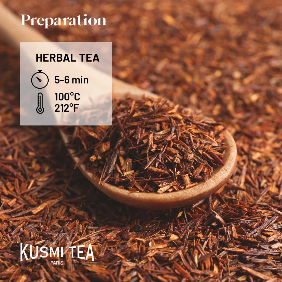 Kusmi Tea Rooibos Almond Zestaw 2 puszek Organiczny napar 2x20 torebek