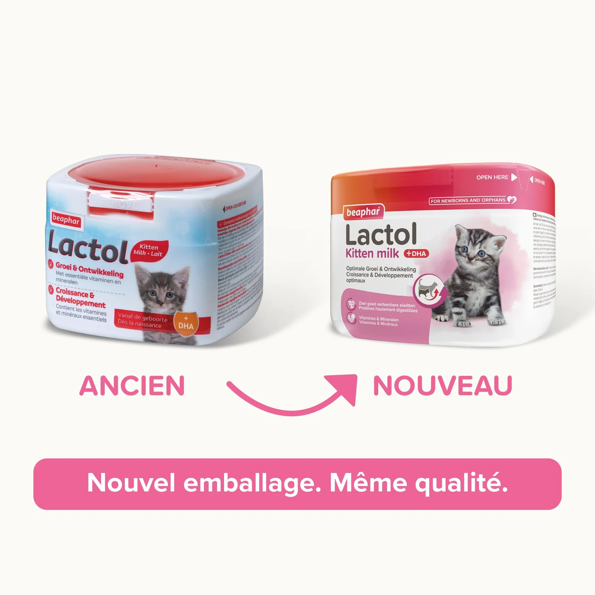 Beaphar Lactol mleko w proszku dla kociąt, zamiennik mleka matki