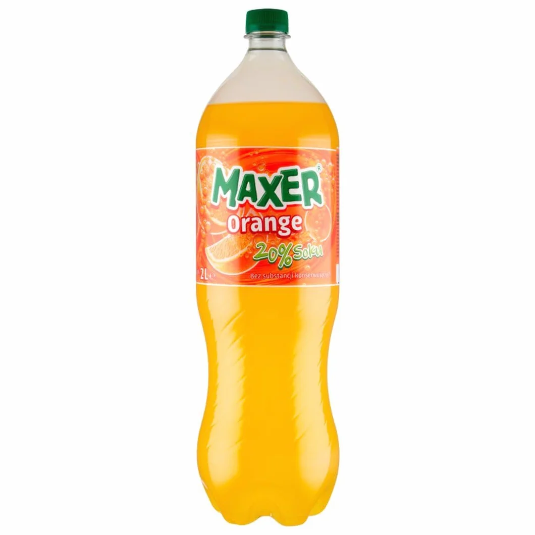 Maxer Napój gazowany o smaku pomarańczowym 2 l