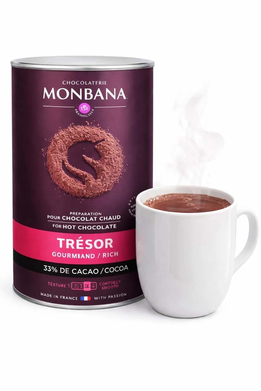 Monbana Puder czekoladowy 1 kg gorąca czekolada