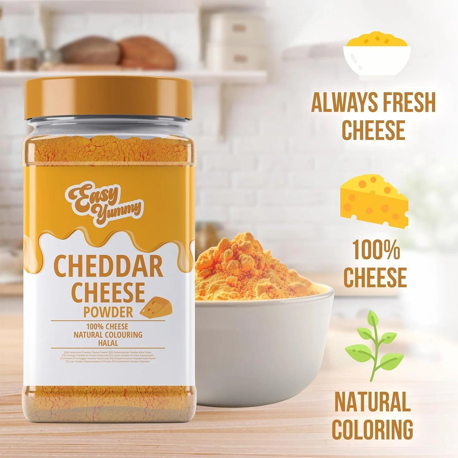Ser Cheddar w proszku 300 g EASY YUMMY