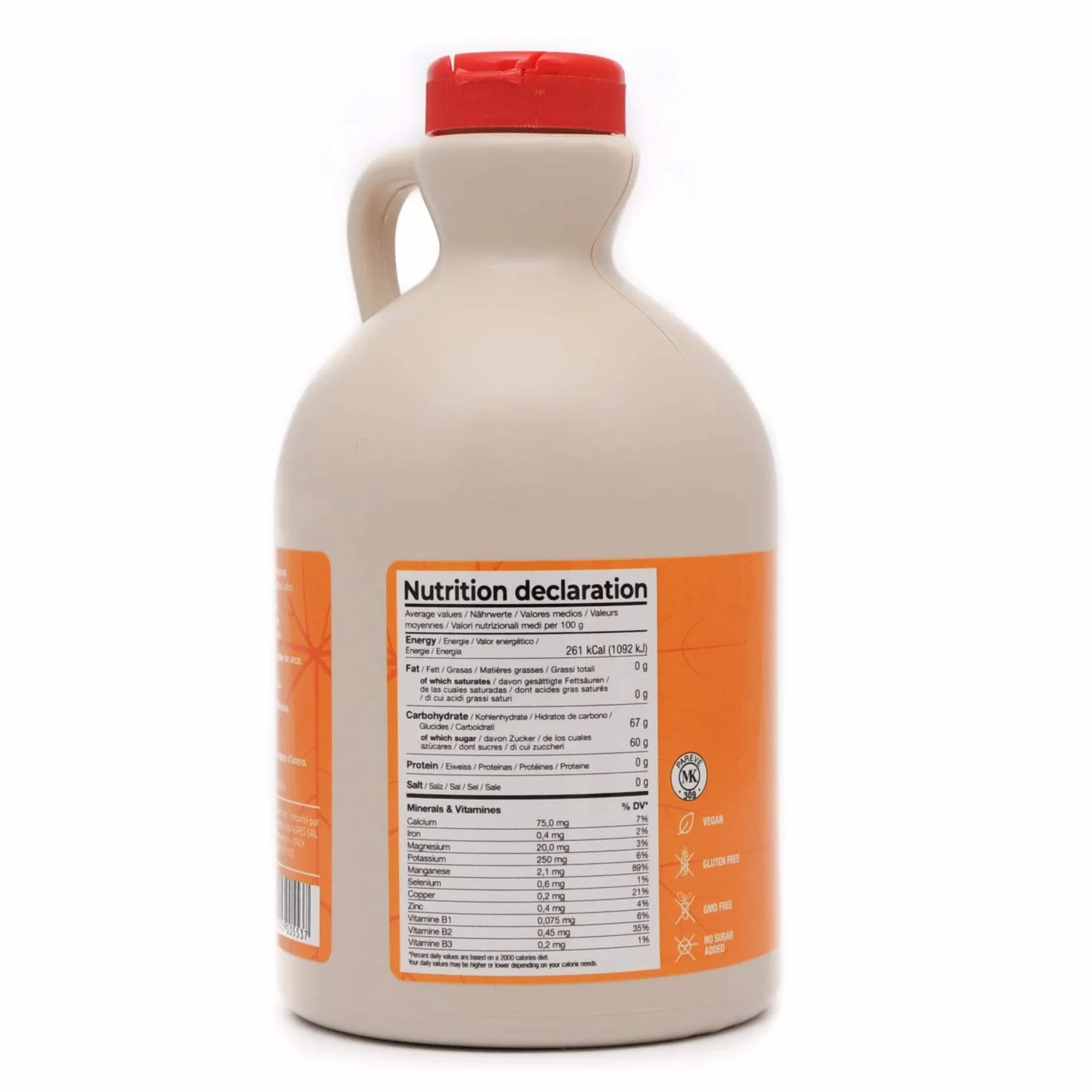 MapleFarm Czysty syrop klonowy Klasa A Dark Robust taste Dzbanek 1 L