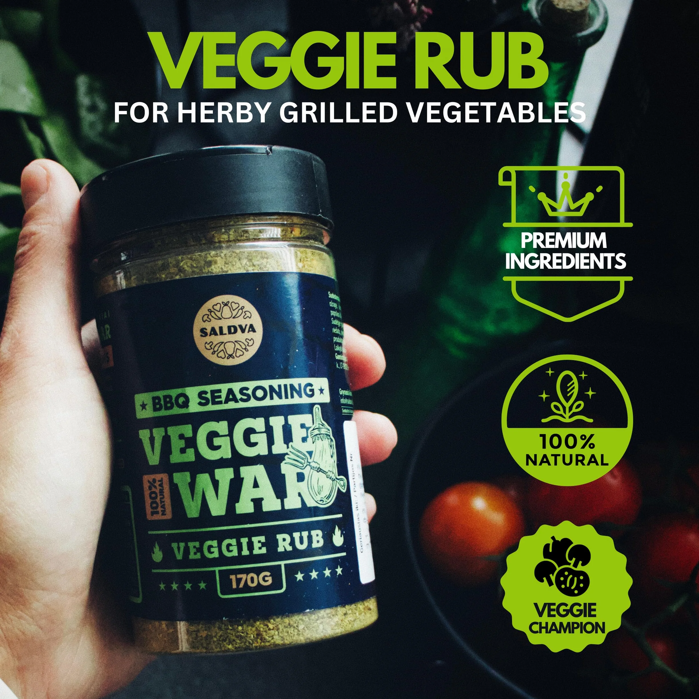 Zestaw przypraw do grilla Święta Krowa żeberko Adama skrzydła anioła świnka Ultimate Rub & Veggie War 6 sztuk naturalny