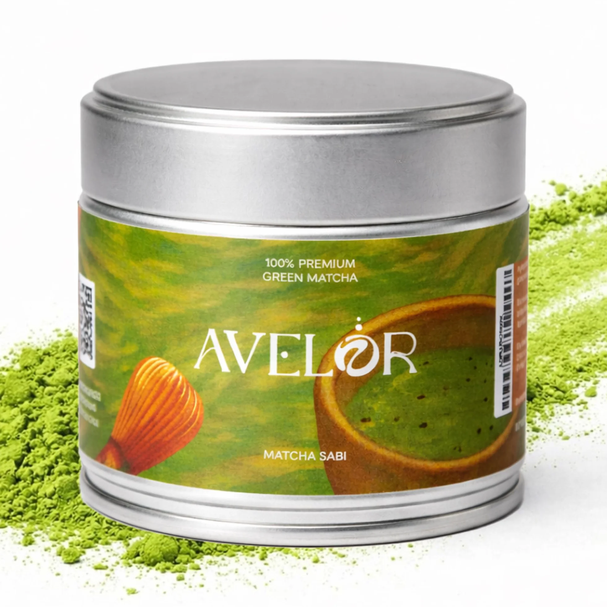 Avelor Sabi Matcha Herbata w Proszku (30 g) – Ceremonial Grade – Najwyższej Jakości Herbata Cieniowana