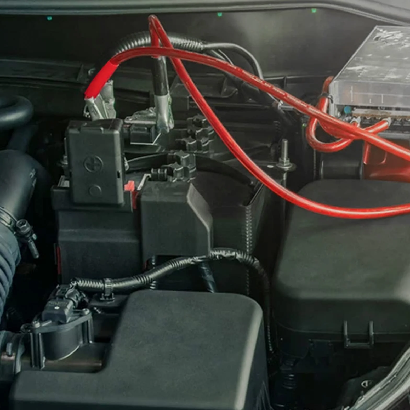 JatilEr 2 sztuki kabli do akumulatora M8 30 cm, kabel do akumulatora 12 V, kabel akumulatorowy 35 mm2 miedziany, kabel zasilający do mostkowania, kabel plus do akumulatora samochodowego z 2 oczkami