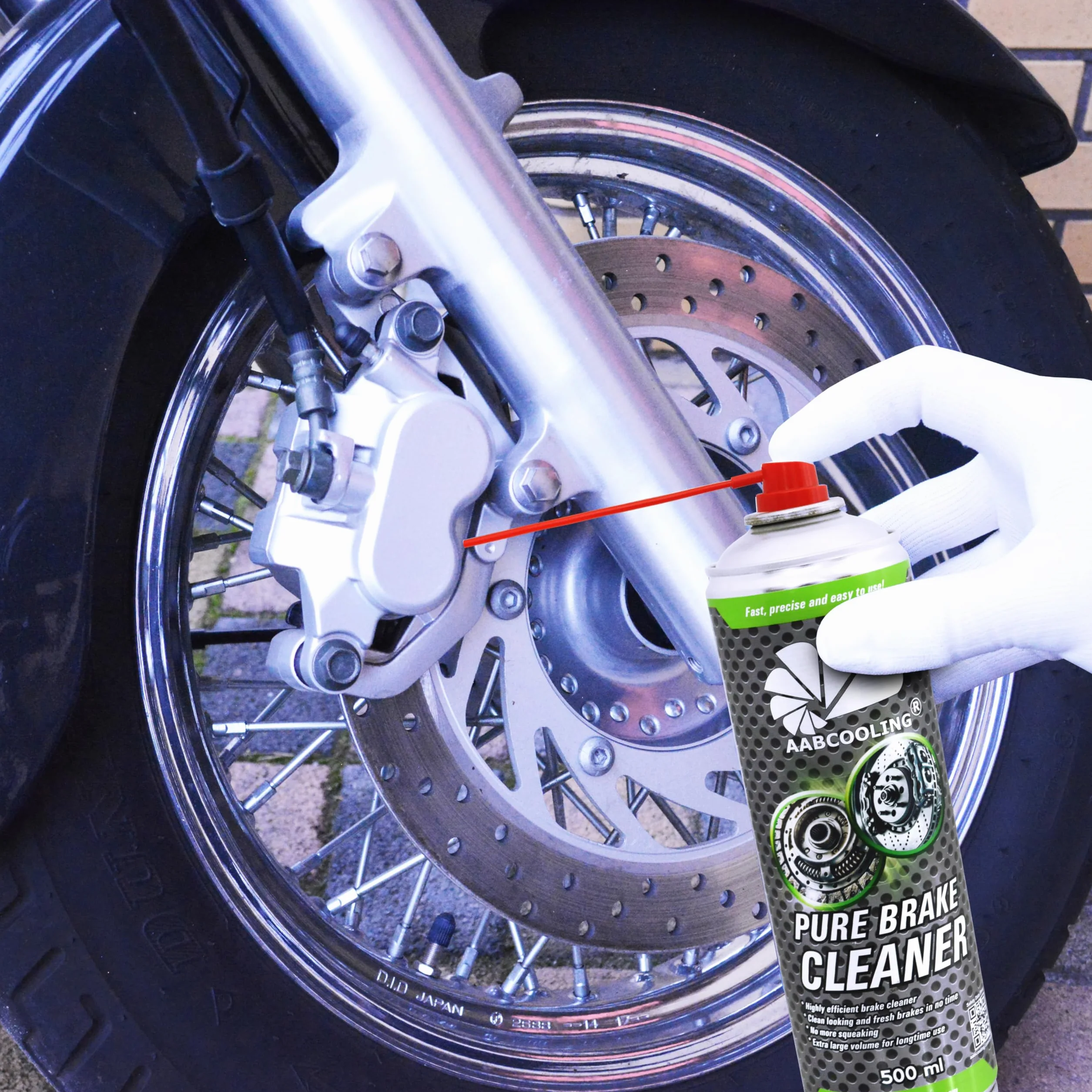 4x AABCOOLING Brake Cleaner 500ml Profesjonalny Środek do Czyszczenia Hamulców, Zmywacz Hamulcowy, Usuwa olej, smar i brud, Szybkoschnący, Czyści Sprzęgła, Hamulce Tarczowe i Bębnowe