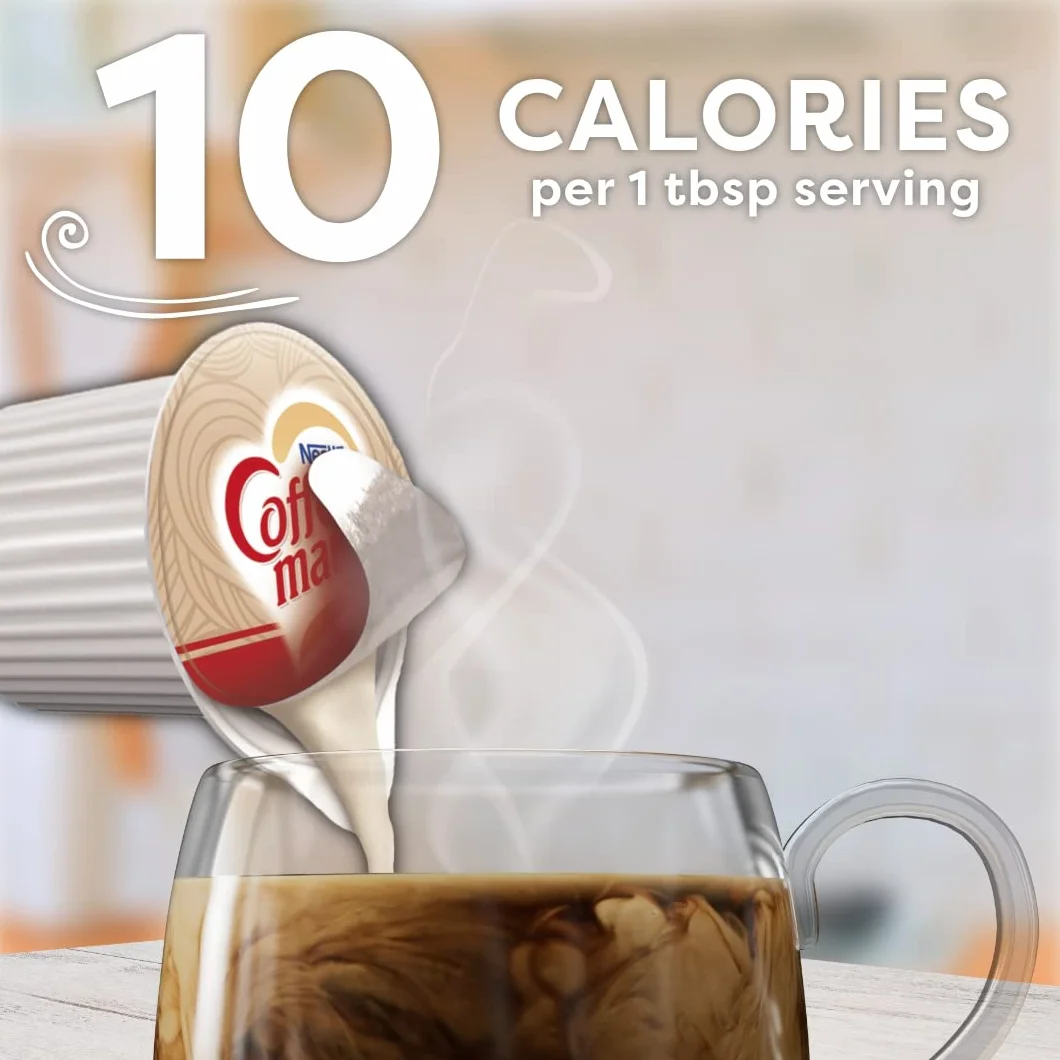 Coffee-mate Coffee Creamer Liquid Singles, oryginalny, 24 liczba (opakowanie 4 szt.)