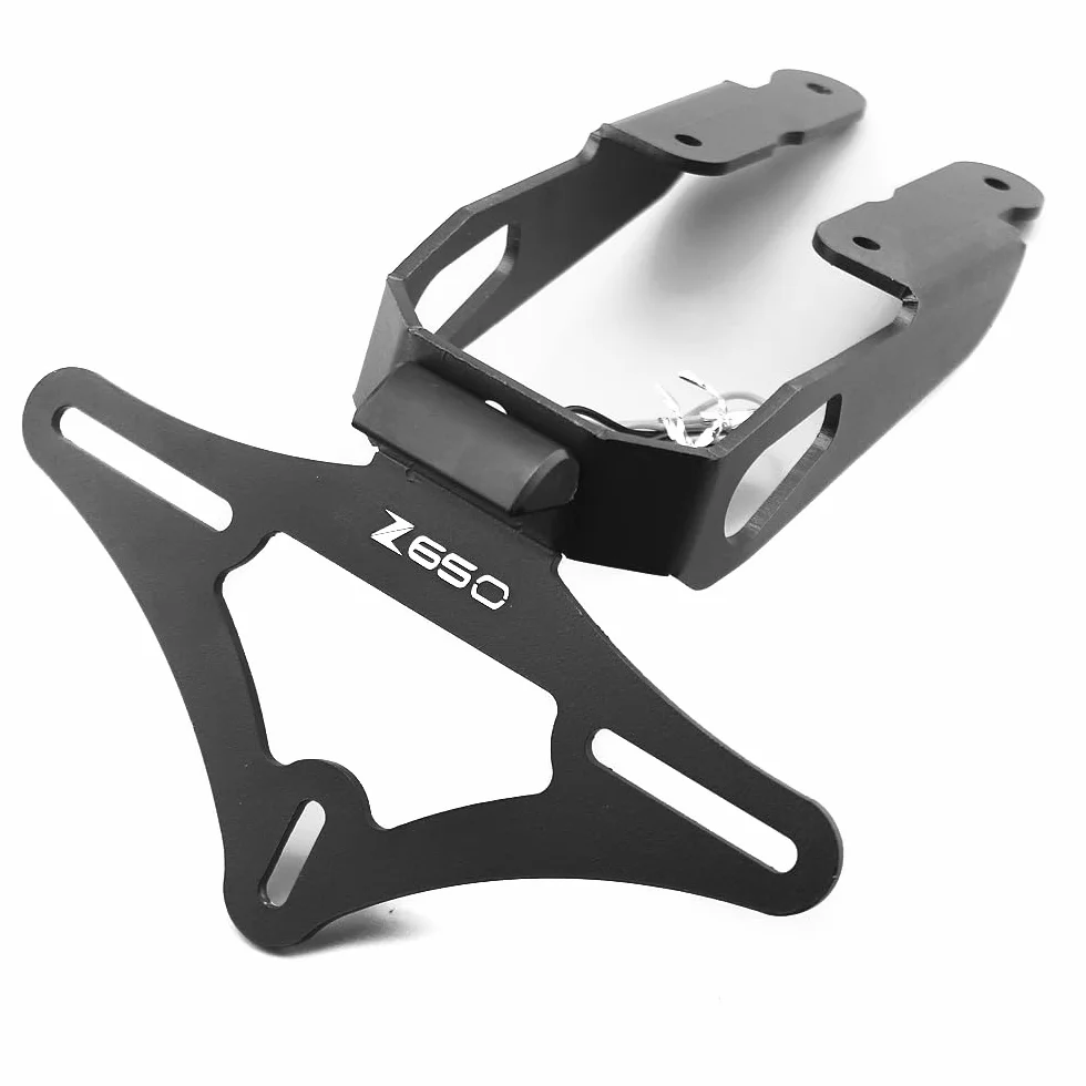 Wspornik tablicy rejestracyjnej kompatybilny z Z650 2018-2024 Fender Eliminator uchwyty tablicy rejestracyjnej, ochrona przed rozpryskami, klapy, ochrona przed rozpryskami, zderzak, 2024,