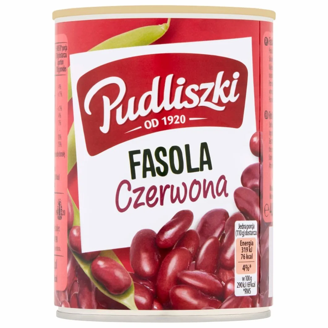 Pudliszki Czerwone ziarna Red kidney beans 400 g