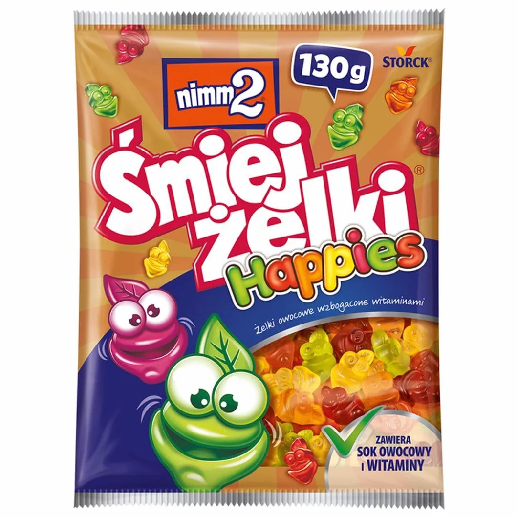 nimm2 Śmiejżelki Happies Żelki owocowe 130 g