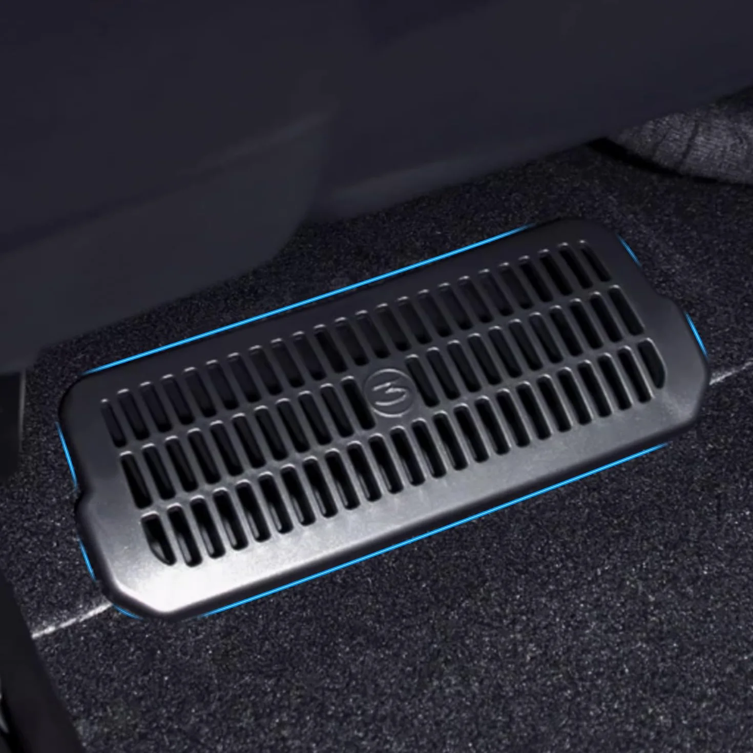 TOPABYTE Osłona wentylacyjna do Tesla Model 3 Highland 2024, osłona wentylacyjna pod siedzeniem, kratka wentylacyjna pod siedzeniem, ochrona kratki wylotowej, akcesoria Highland (2 sztuki)