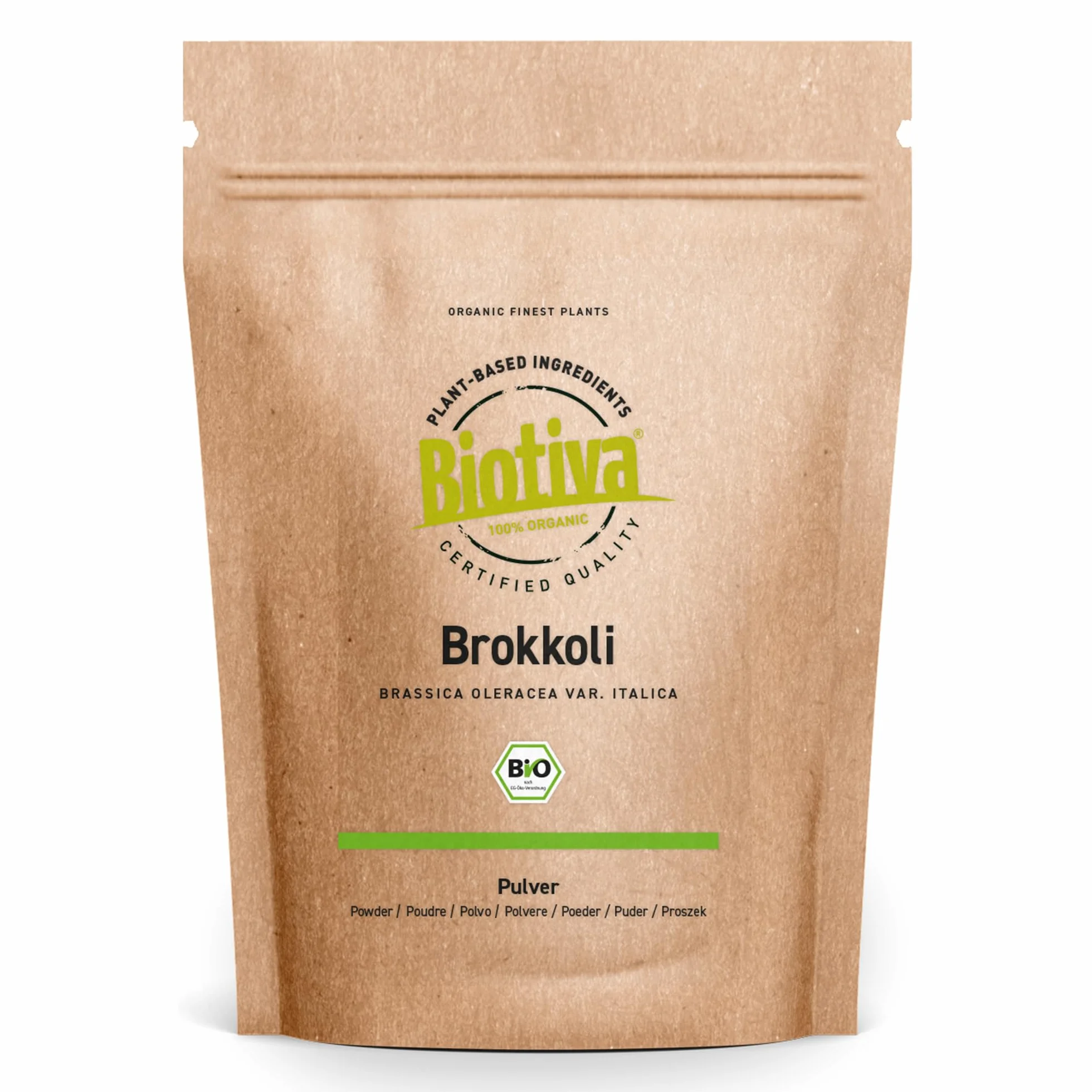 Biotiva Proszek brokułowy 100 g bez dodatków wegański DE-ÖKO-005