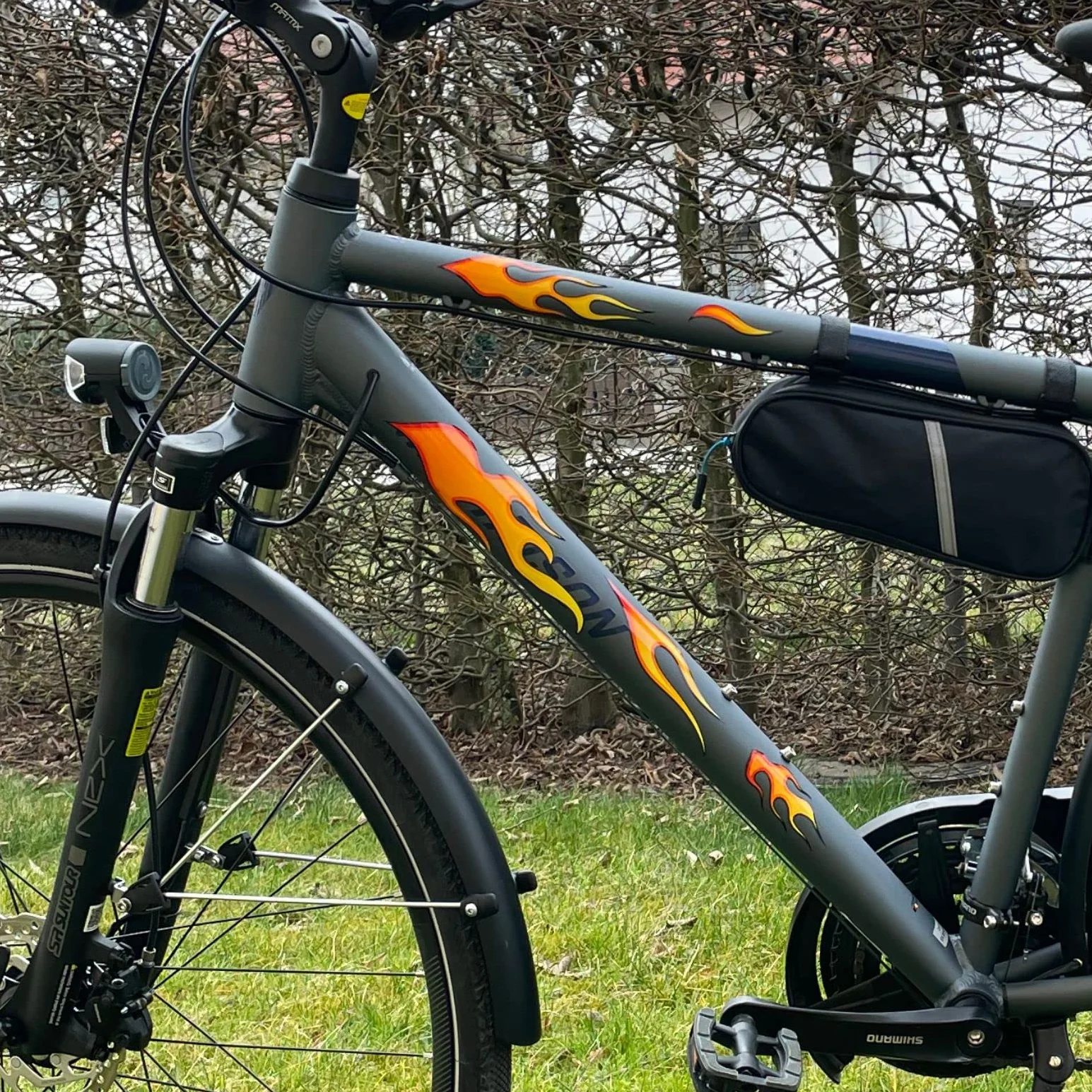 Zestaw naklejek z ognistymi płomieniami – na samochód, pojazdy, skuter, motorower, kask motocyklowy, rower, laptop, smartfon, auteczka