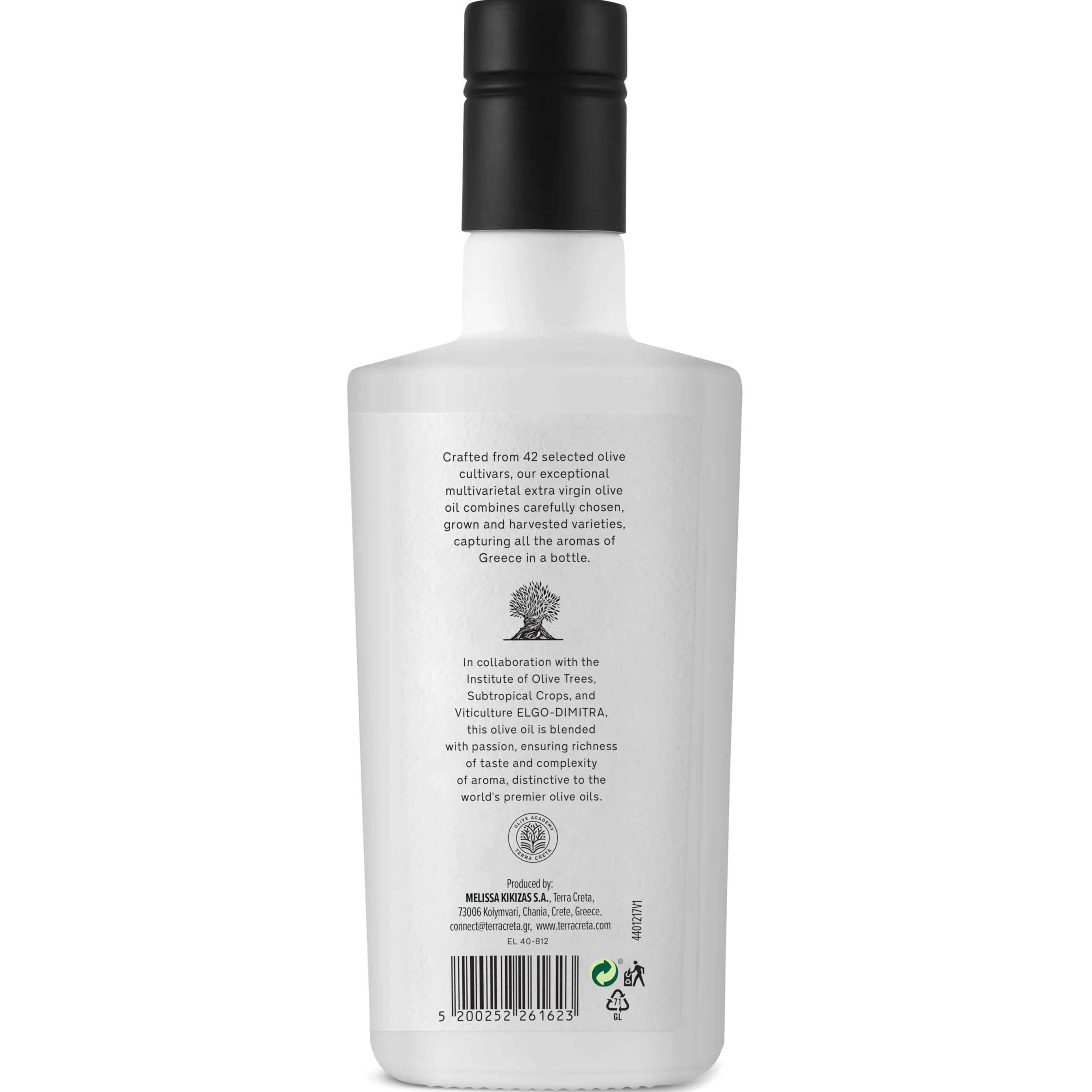 Terra Creta 42 Premium Blend Oliwa Extra Virgin 500ml z Krety || Blend 42 odmian | Tłoczona na zimno | Jakość premium Kreta