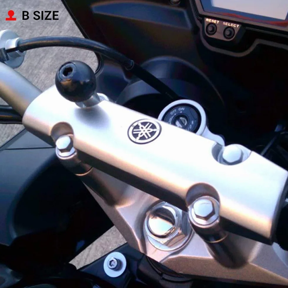Ram Mount RAM-B-367U aluminiowy zacisk kierownicy motocyklowej ze śrubami M8, rozmiar B