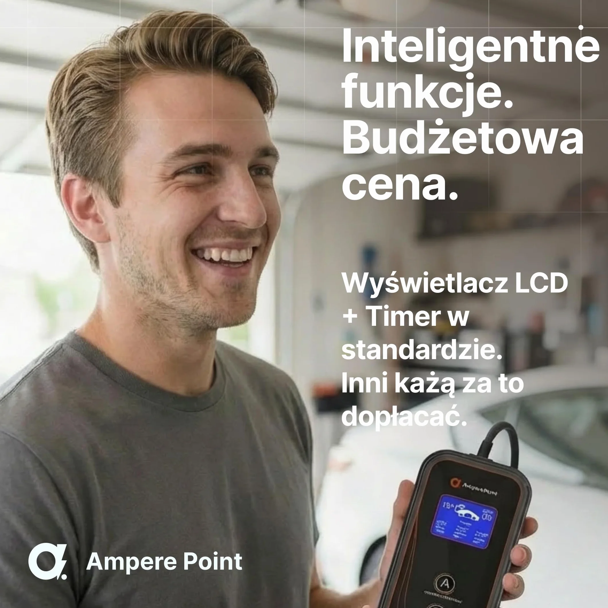 Wallbox Mobilna Ładowarka EV 11 kW 16 A Typ 2, Stacja Ładująca z regulowaną mocą 8-16 A, kabel 6 m, CEE 400 V