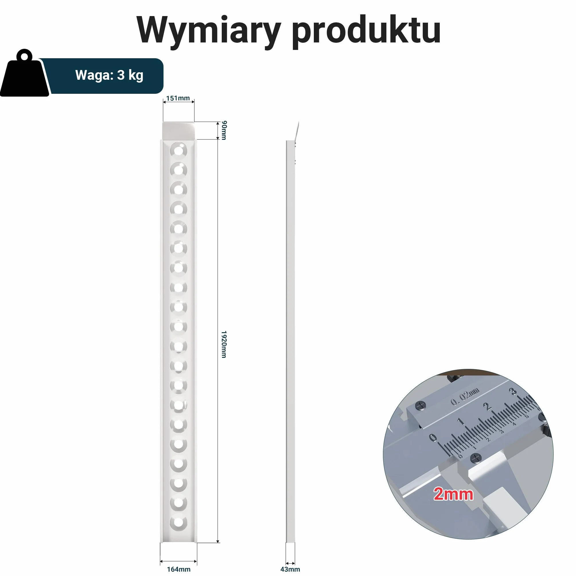 Wiltec Rampa najazdowa o długości 192 cm i udźwigu 182 kg z aluminium, lekka do przechowywania, do załadowania motocykli, profilowana powierzchnia
