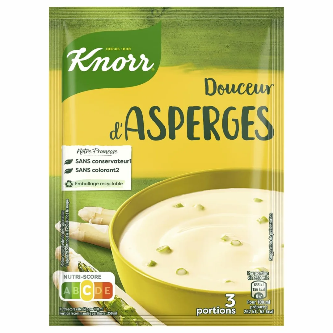 Knorr Słodka zupa szparagowa na 3 porcje 96 g - Zestaw 6 szt