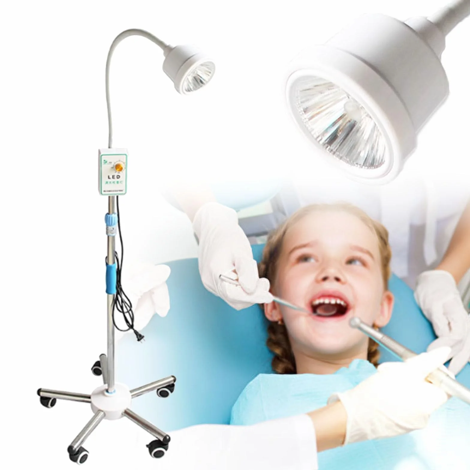 Lampa do badań bezcieniowych do chirurgii małoinwazyjnej, lampa do badań medycznych LED z zimnym światłem, odpowiednia do stołów ginekologicznych do tatuażu jamy ustnej,B