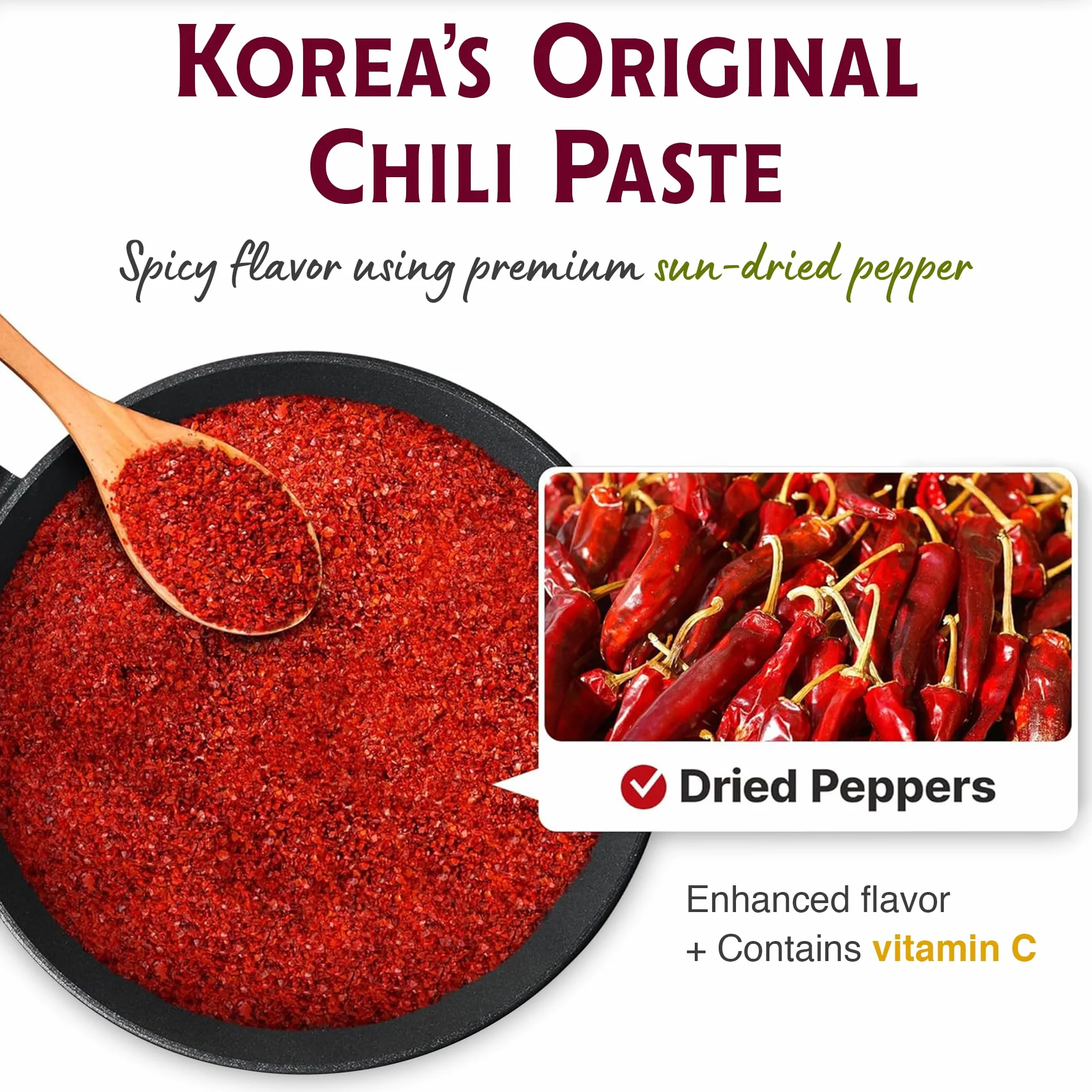 Gochujang Pasta organica de soja con chile Coreano de Sempio - Pasta Picante Sin Gluten, Vegano, Non-GMO 250g