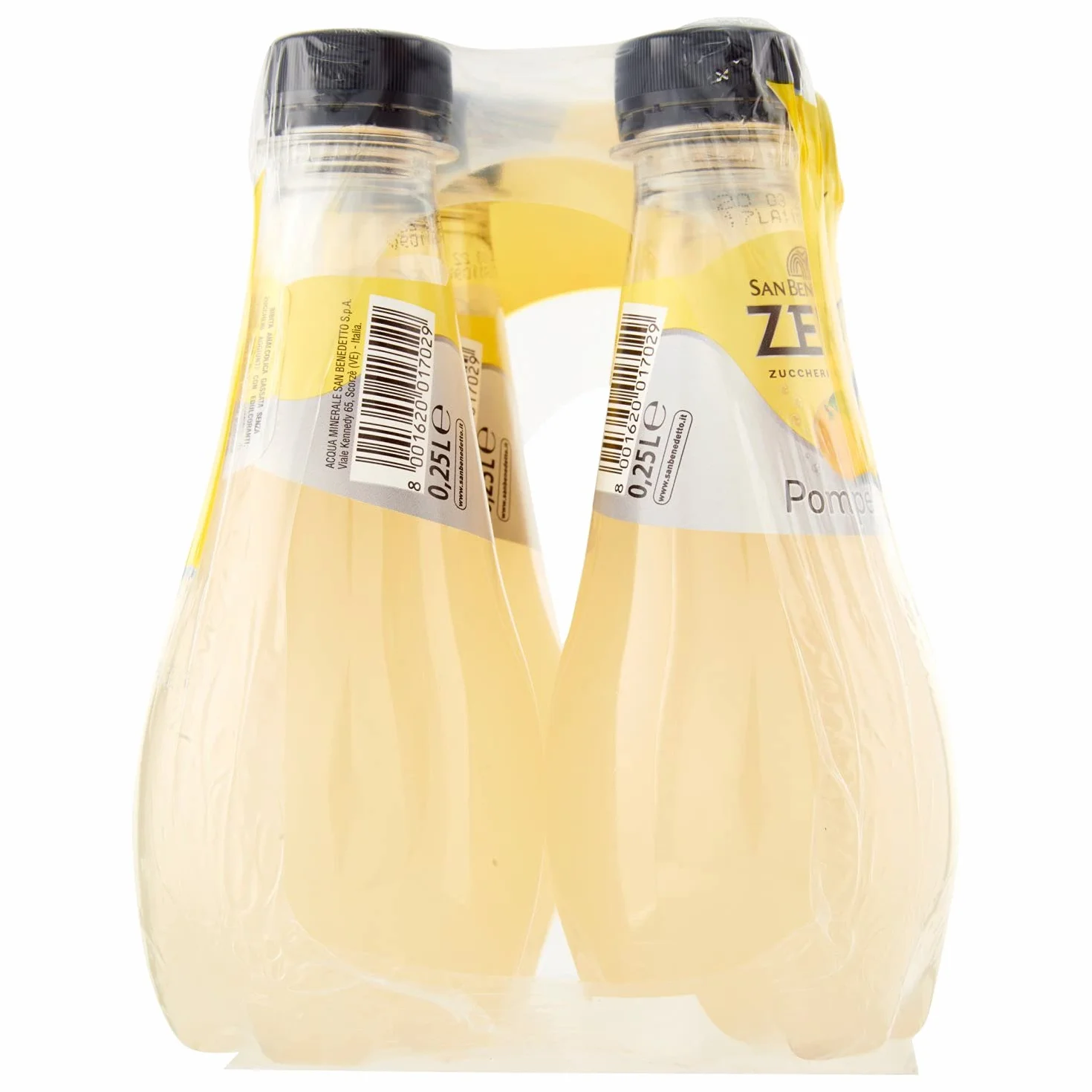 Lemoniada grejfrutowa Zero 4x250ml - San Benedetto bez cukru włoska