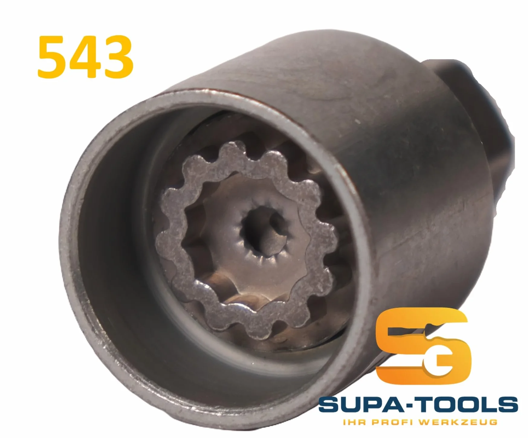 Supa-Tools Oryginalny Seat 543 Kod C do zabezpieczania kół do Seat Cupra, nakrętka obejmująca obręcz, klucz do felg, zabezpieczenie koła