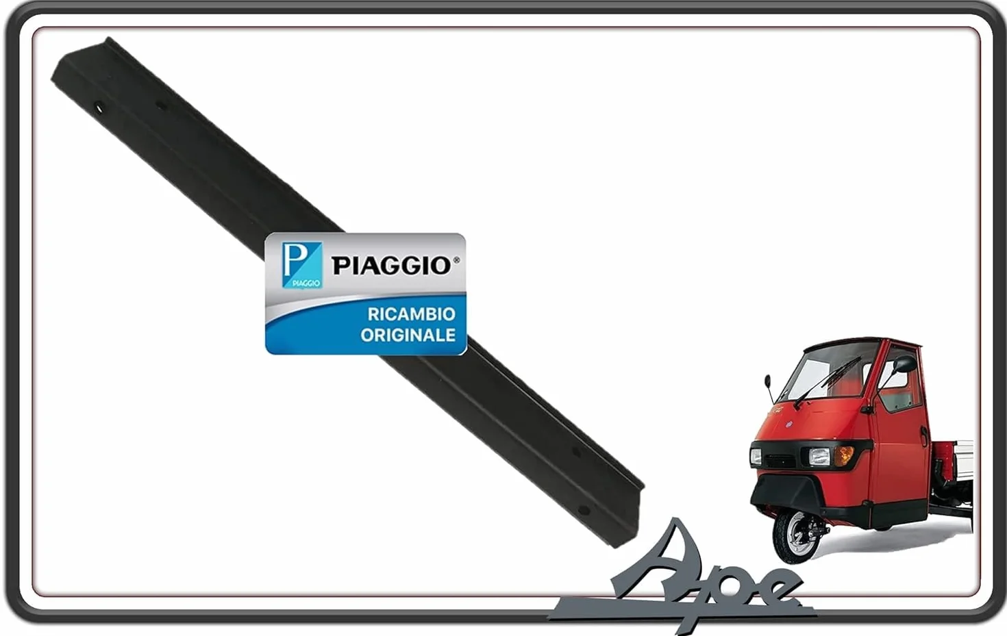 PROFILOWANA USZCZELKA WSPARCIE MOCOWANIA SZKŁA KRYSZTAŁOWA DO PIAGGIO APE 50 WSZYSTKIE ORYGINALNE WERSJE PIAGGIO.