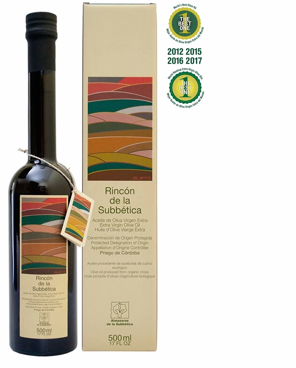 Rincon De La Subbetica bio oliwa z oliwek AOC – zwycięzca Mistrzostw Świata 2012, 2015, 2016 WBOO – 500 ml