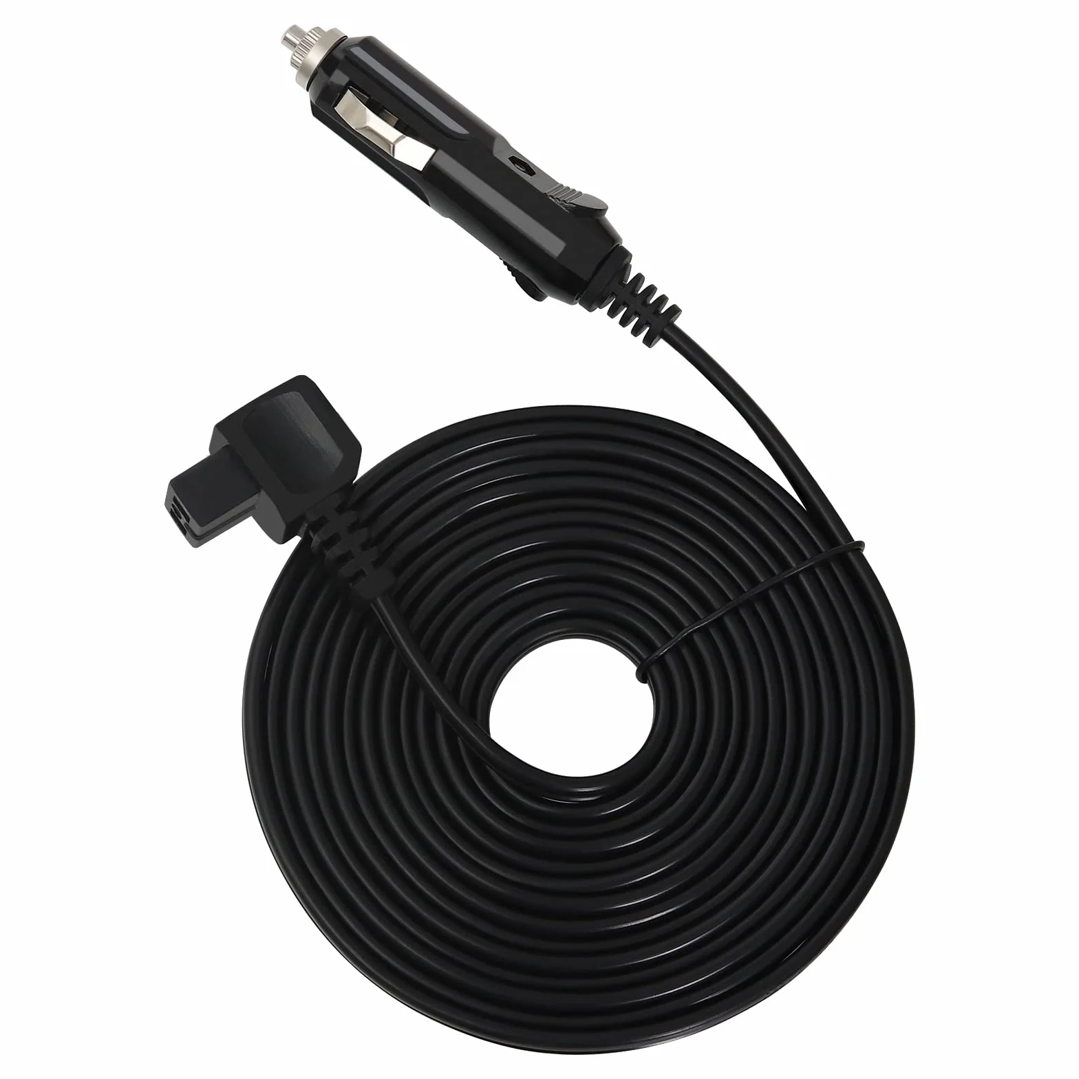 WOLTU Kabel przedłużający, 3,5 m, 12 V DC, zamiennik do samochodu, lodówki, mini lodówki, 2-biegunowy kabel, wtyczka do lodówki (czarny)