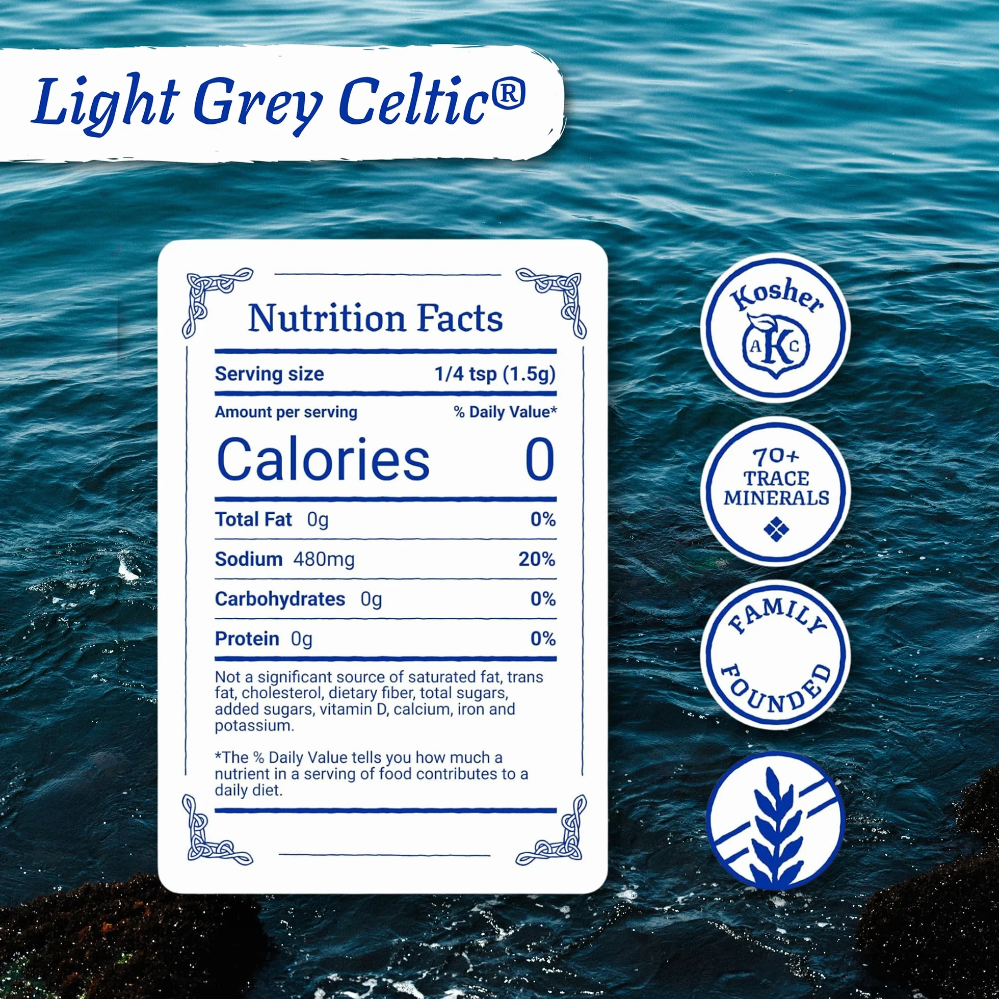 Celtic Sea Salt Lt Grey Pou, 0,3 kg