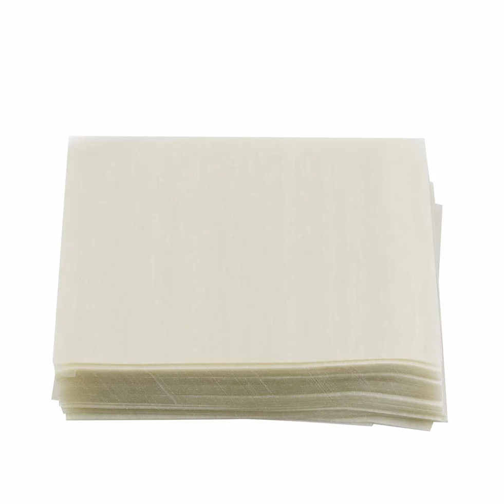Jadalny Papier Ryżowy, 500 Sztuk Jadalny Papier Waflowy Kwadratowy Arkusz do Pakowania Ciasta Nugatowego, 3x3,5 Cala