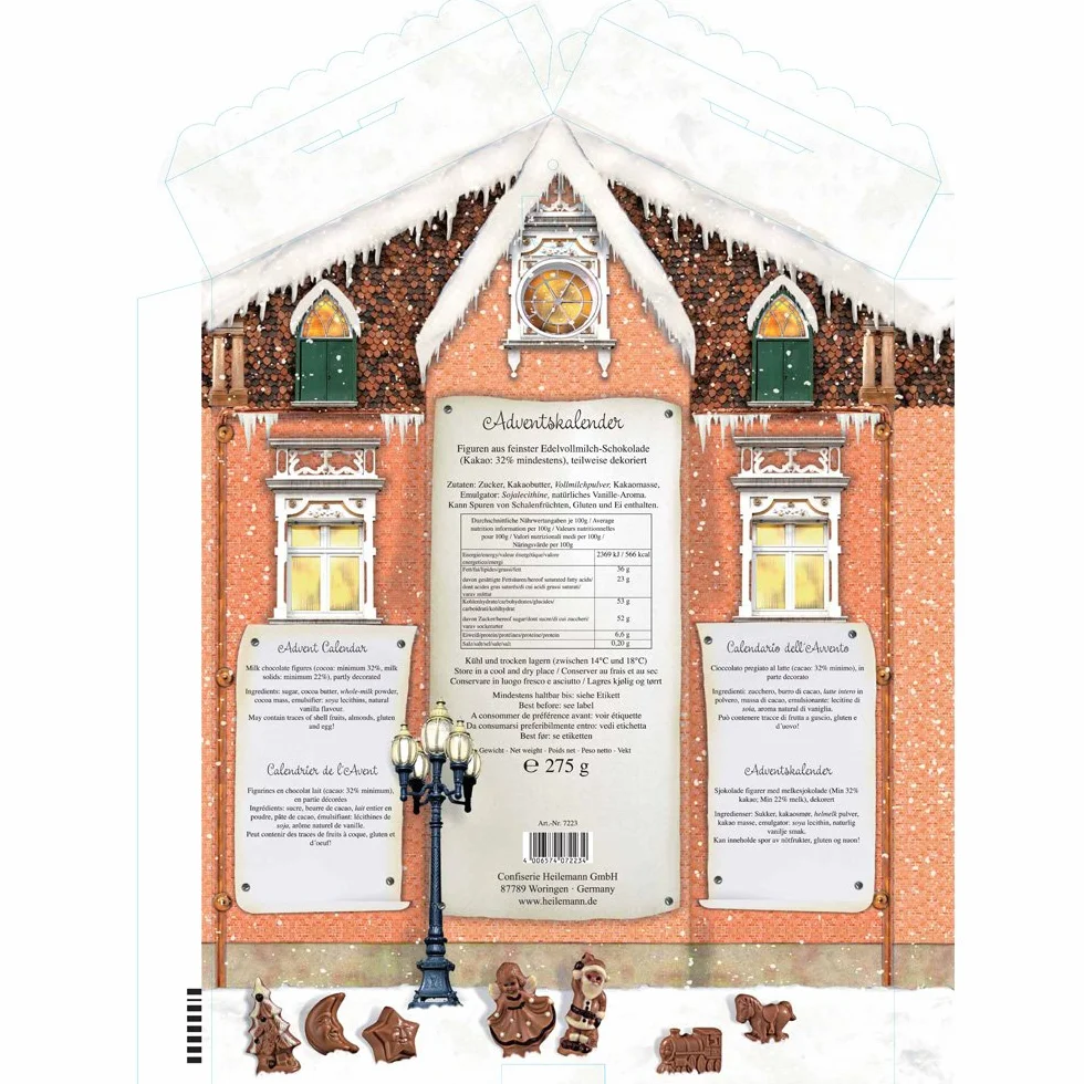 Heilemann kalendarz adwentowy z dachem, 275 g