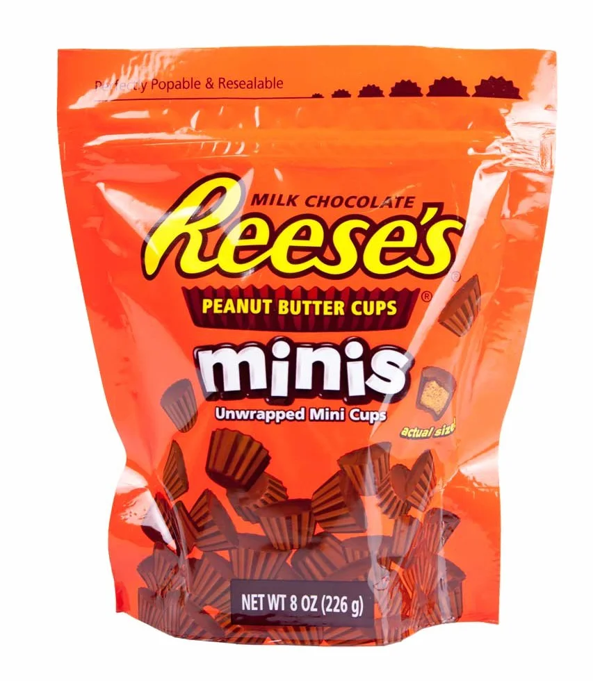 Reese's Mini's Peanut Butter Cups, 226 g, torba nadająca się do ponownego użycia