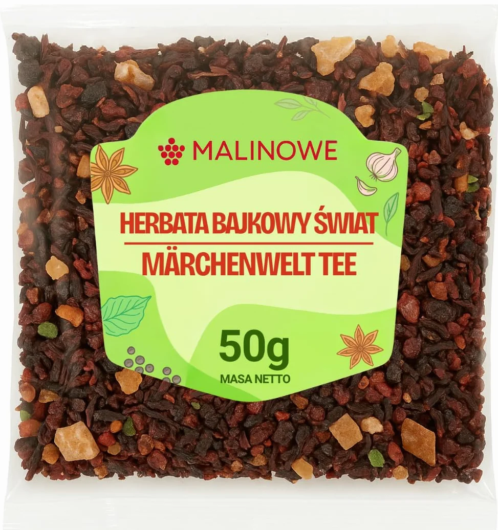 Herbata Bajkowy Świat Malinowe 50g Egzotyczne Owoce