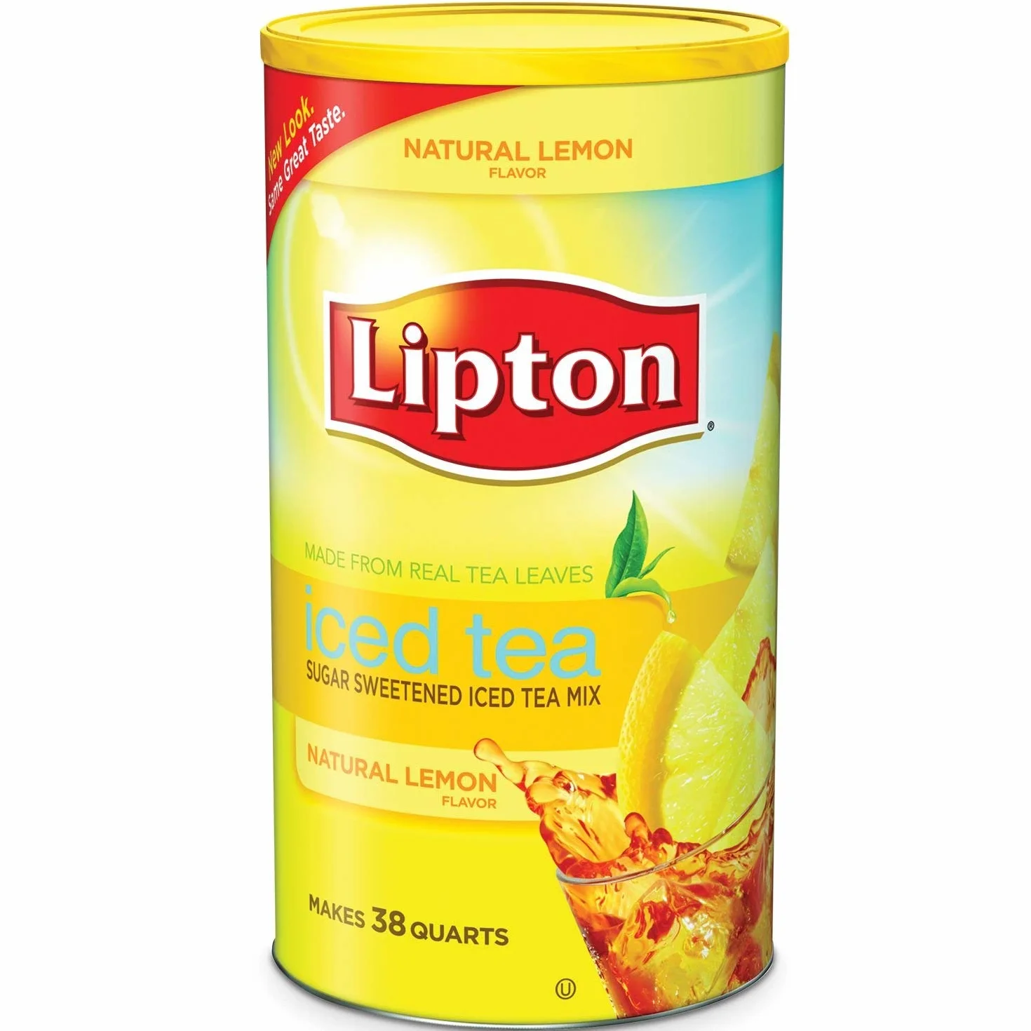 Lipton Lemon Flavor Sugar Sweetened Iced Tea Mix 38 Quarts (Lipton o smaku cytrynowym cukru słodzonej herbaty mrożonej)