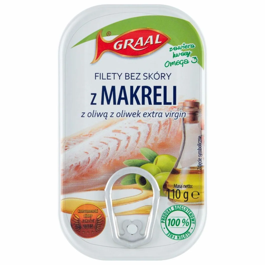 GRAAL Filety z makreli z oliwą 110 g