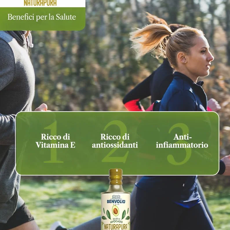 BENVOLIO Odorowany Olej z Awokado Naturapura 500 ml Do Sałatek Gotowania Smażenia Wysoki Punkt Dymienia