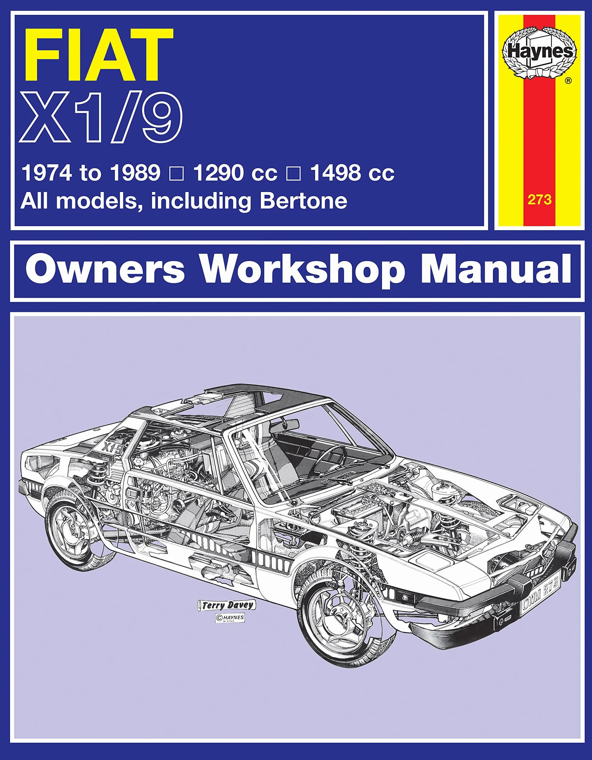 Fiat X1/9 (74 - 89) Haynes Repair Manual