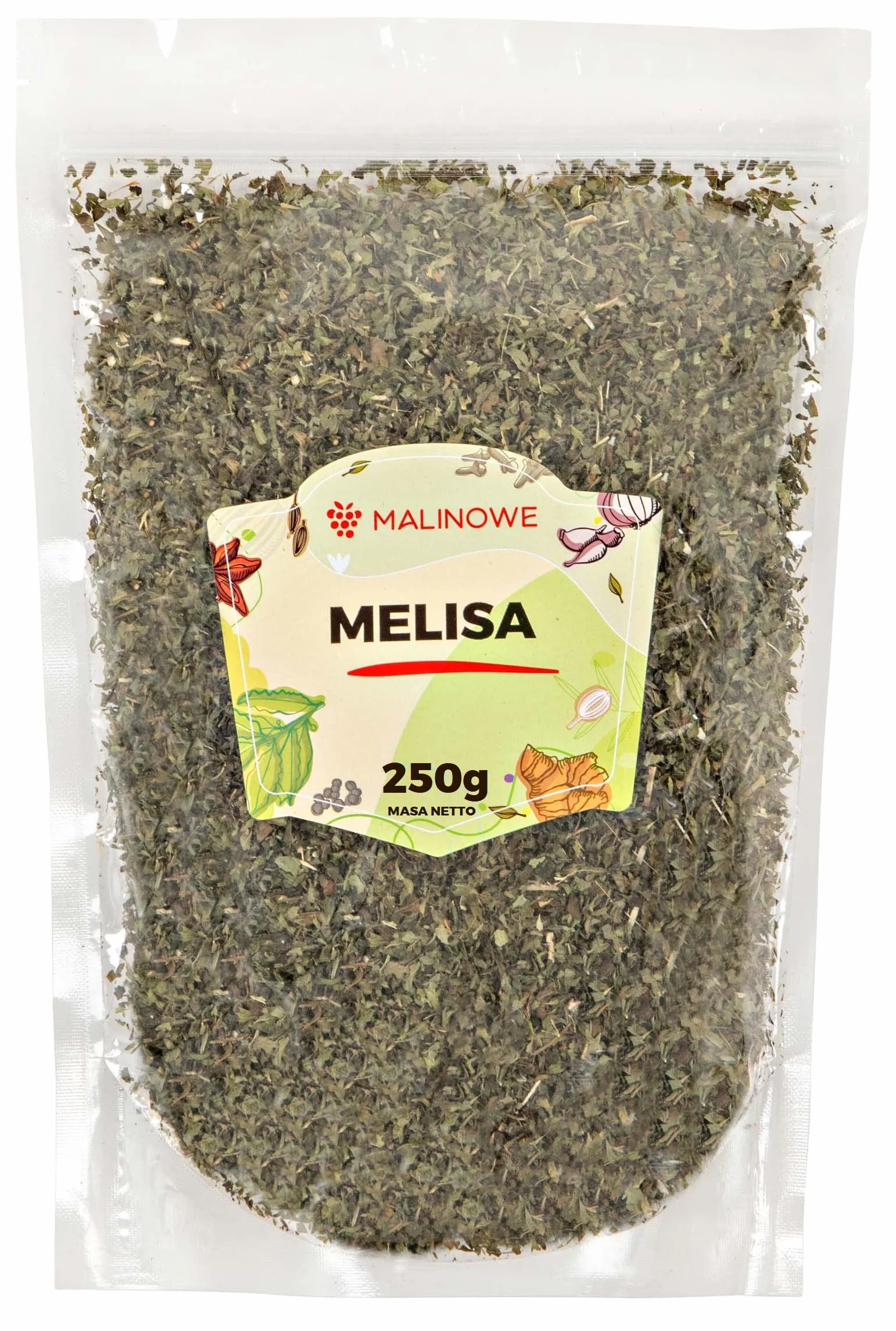 Malinowe MELISA SUSZONA 250g Aromatyczne Zioła Naturalna
