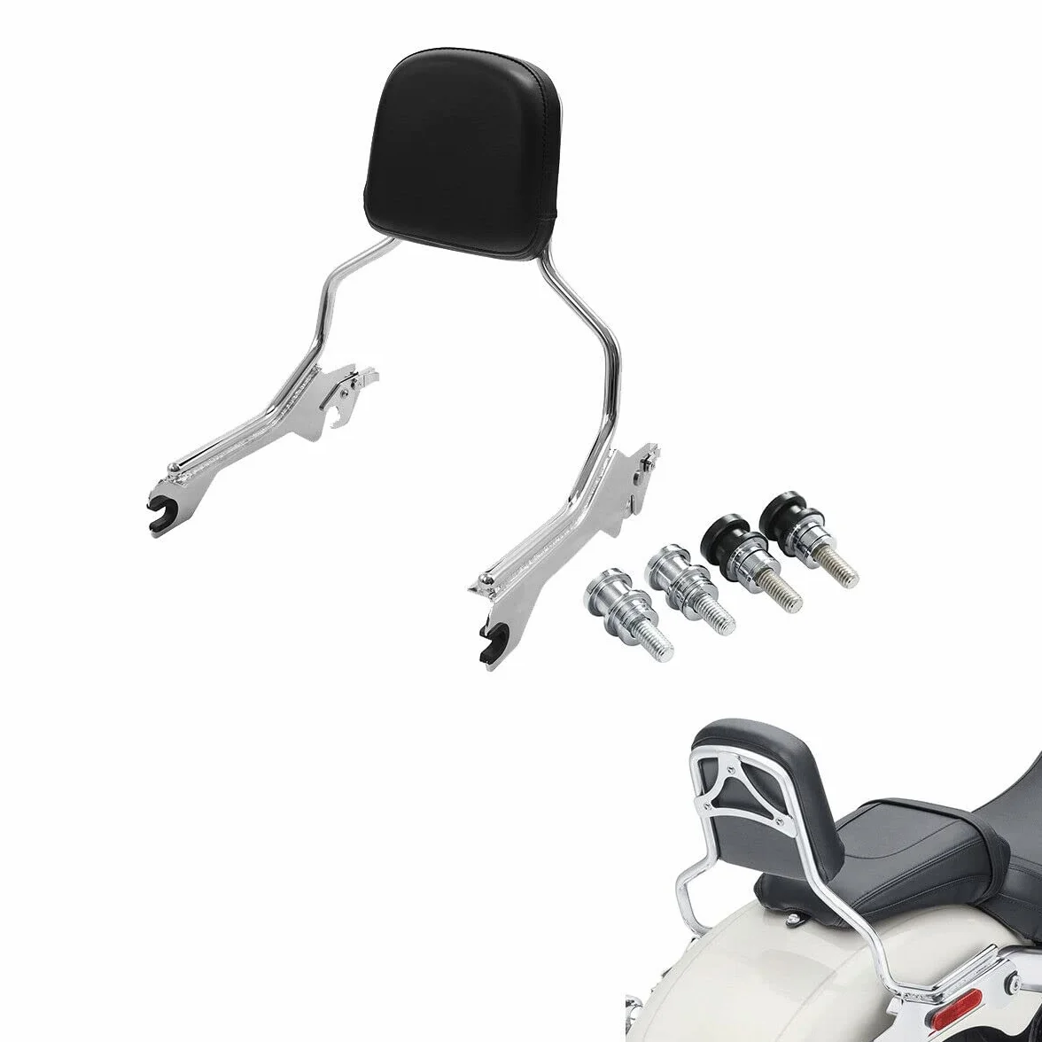 TCMT Standardowe oparcie Sissy-Bar z zestawem dokującym, pasuje do Harley Fat Boy 114 FLFBS 2018–2023, Fat Boy FLFB 2018–2019 Breakout 114 FXBRS 2018–2020 Breakout FXBR 2018–2019; 2023