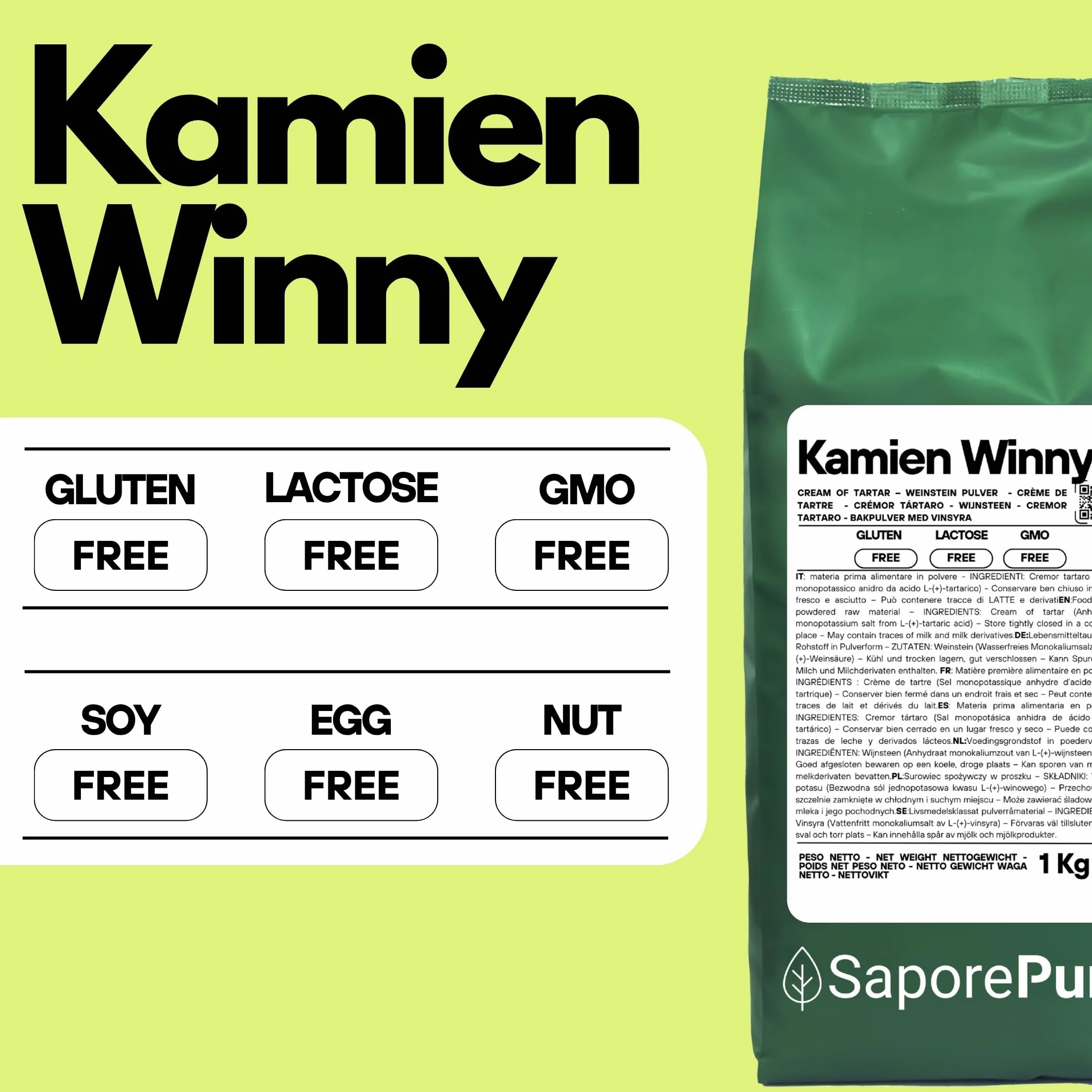 Krem z kamienia winnego 1 kg